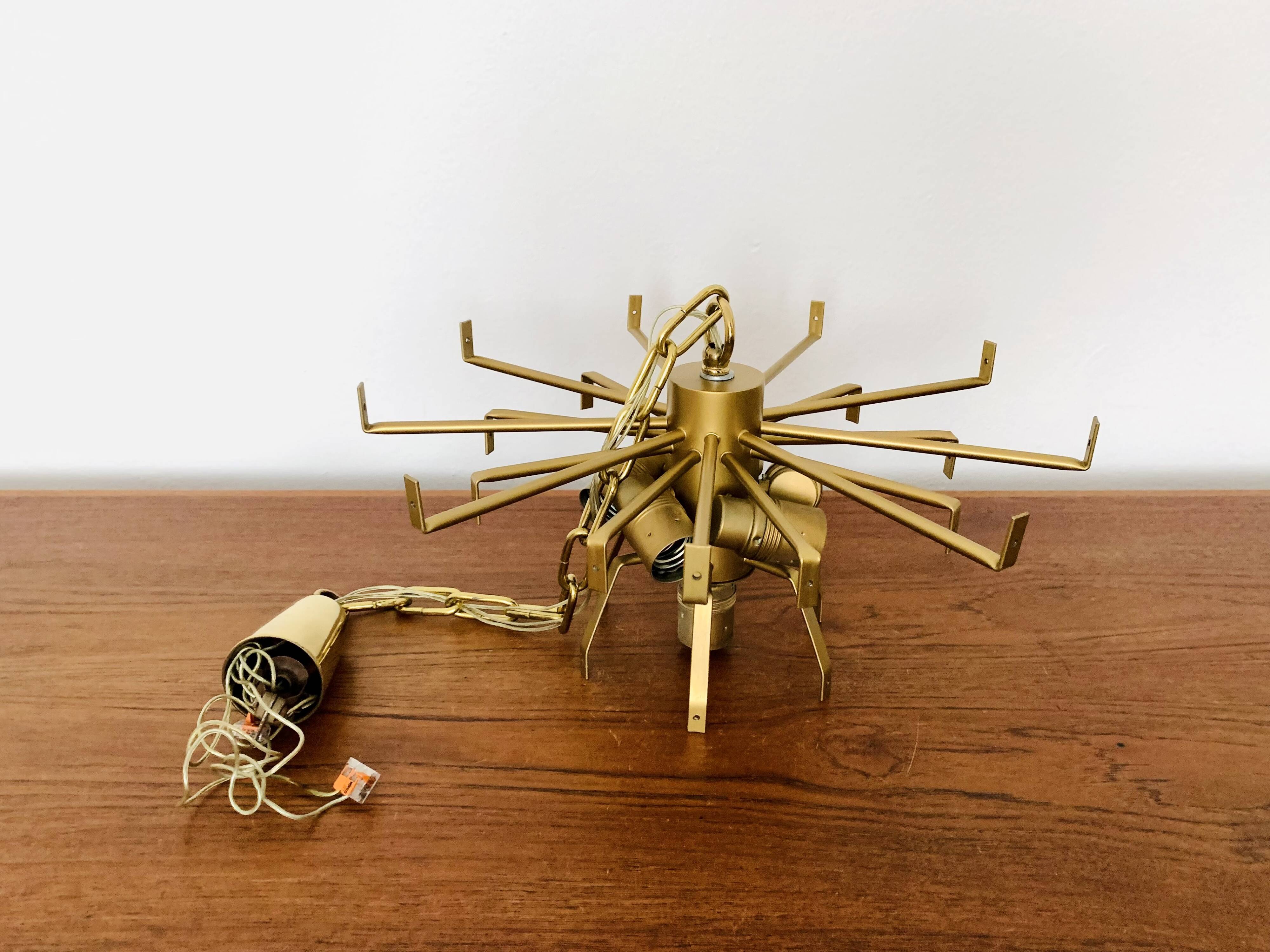 Large smoked glass citrus chandelier by j.t. kalmar
