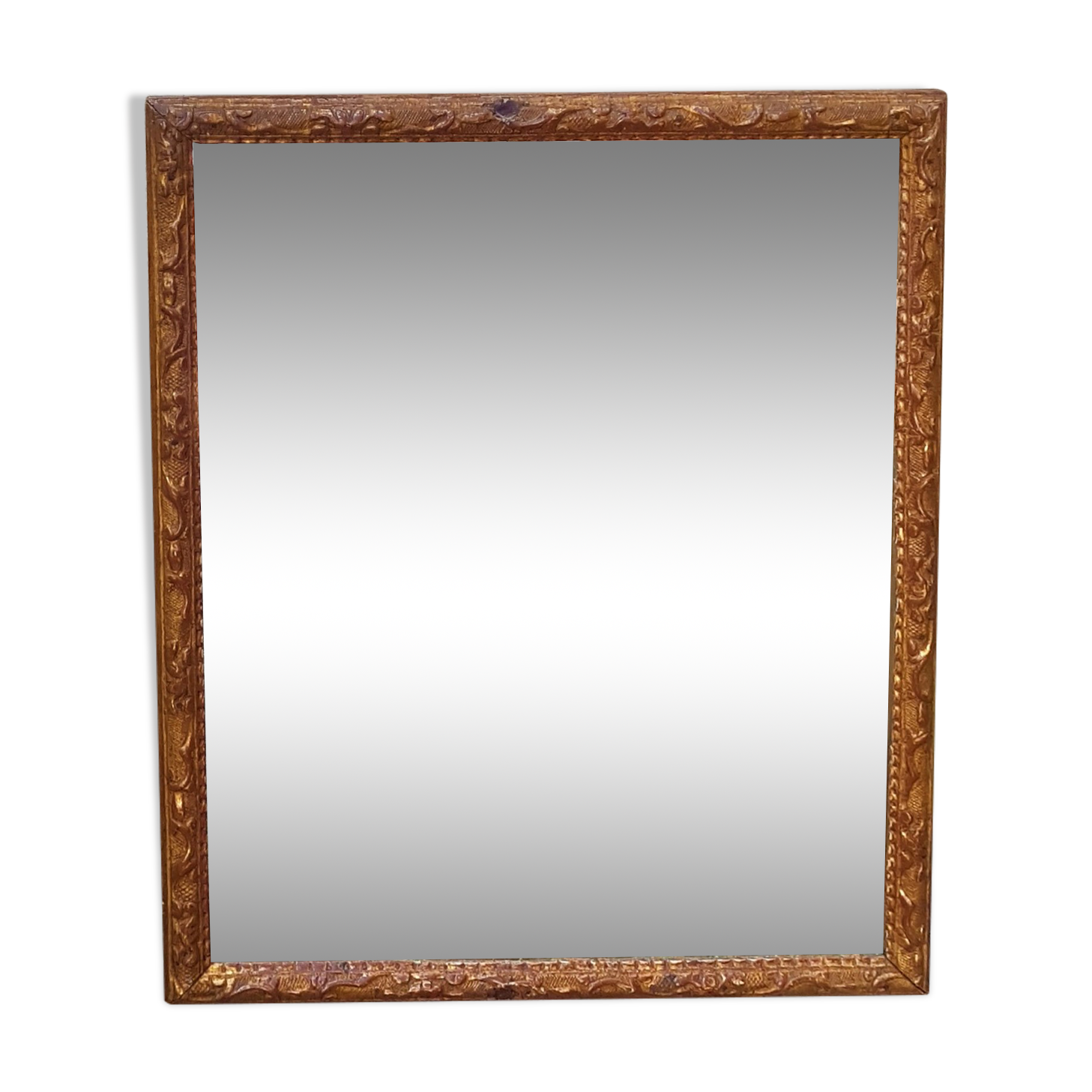 Old mirror gilded wood late nineteenth