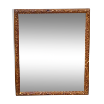 Old mirror gilded wood late nineteenth