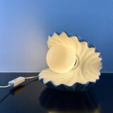 Ceramic shell lamp, circa 1970