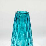 1960s Stunning Vase in Hand Blown Murano Glass. Made in Italy.