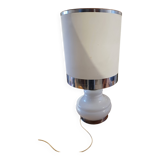 Vintage 1970s White Opaline Lamp