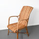 Fauteuil osier et rotin vintage
