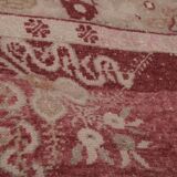 Vintage Turkish Oushak Rug Handwoven 113x207 cm