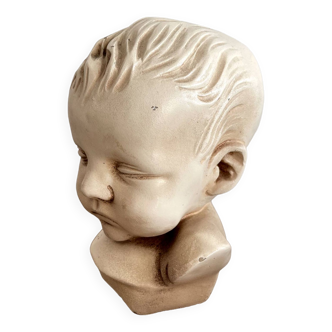 Child bust made from resin by Antoine Paridon, signed 240 A.P.