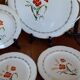 Serving dish and 4 dessert plates Sarreguemines
