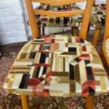 Series of 4 Scandinavian chairs from the 50s and 60s