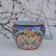 Hand-painted Chinese vase with gilded decorations, 1950
