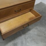 Scandinavian chest of drawers 1960 light oak clean and solid