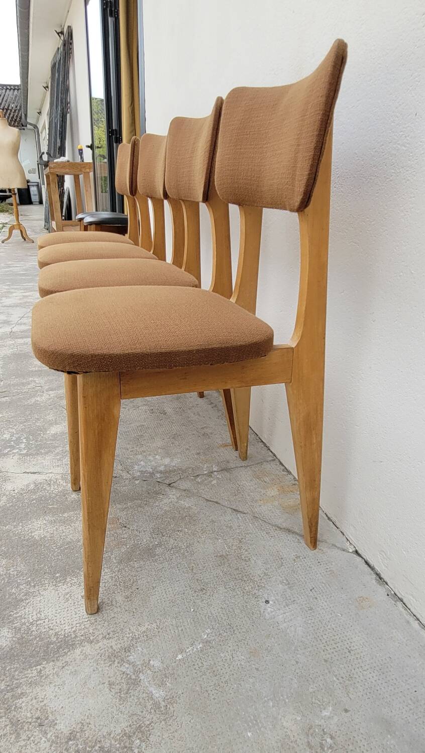 Series of 4 vintage chairs - 1950s