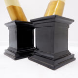 Pair of fake elephant tusks - 20th century H:82cm