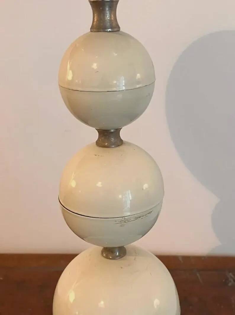 Space Age Table Lamp Goffredo Reggiani Italy 1970 | Vintage Italian Design Light Metal Chrome Living Room Lighting