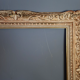 Old frame Montparnasse carved wood patinated 79x68 cm foliage 61x50.7 cm SB