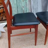 Scandinavian chairs, compass foot, skai