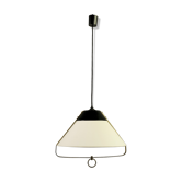 Suspension in lacquered metal and brass, france 1950