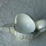 Faience shell bird marble effect