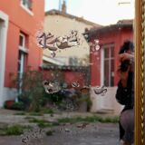 Large old gilded mirror 84x139cm