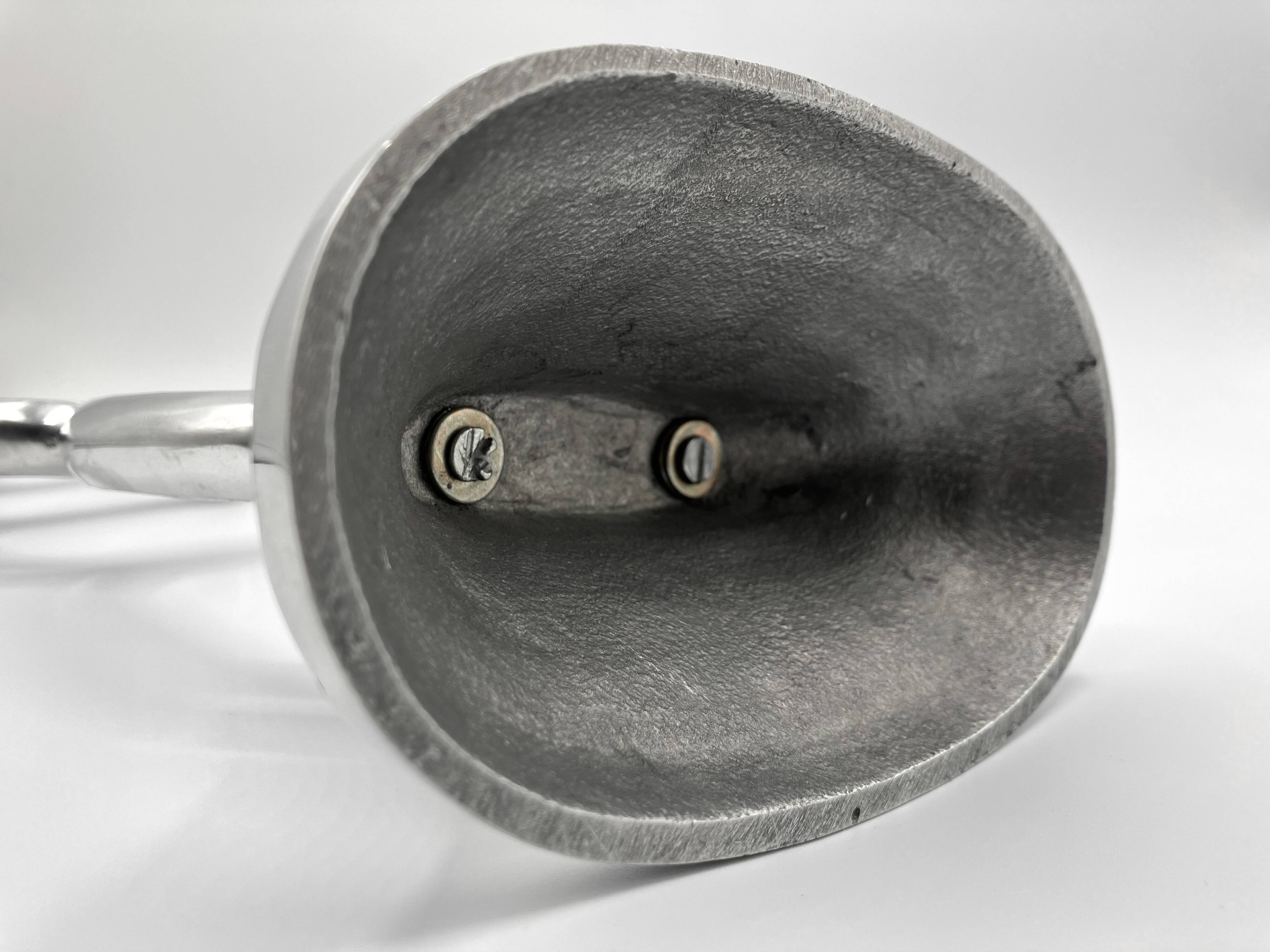 Modernist cast aluminum candle holder • 1980