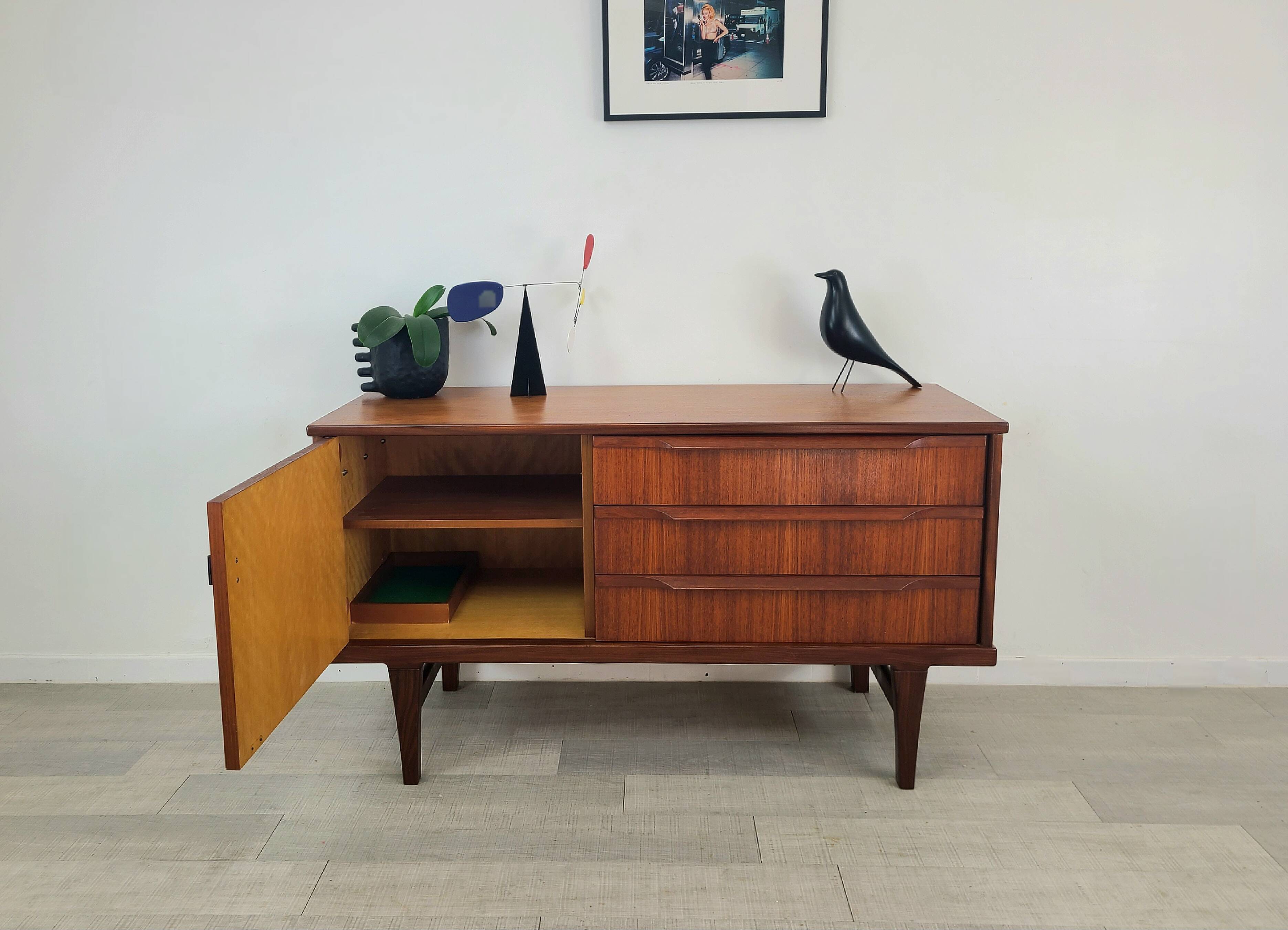 Scandinavian teak sideboard vintage 1960s