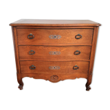 Light oak chest of drawers has 3 drawers