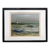 Wild coast. lithograph signed by georges laporte (1926-2000)