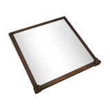 Art deco mirror brass patina 26x26cm