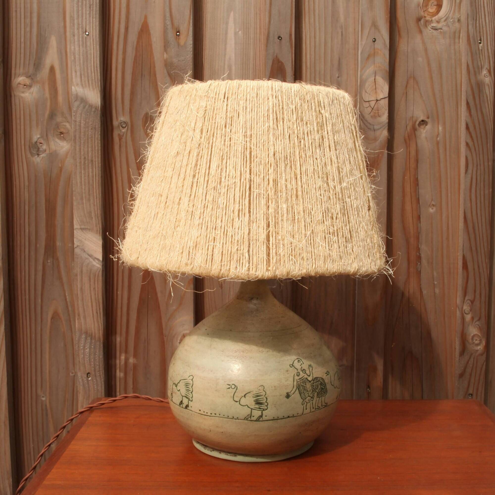 Jacques Blin ceramic lamp, bird model