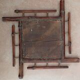 Old rattan mirror 37/37