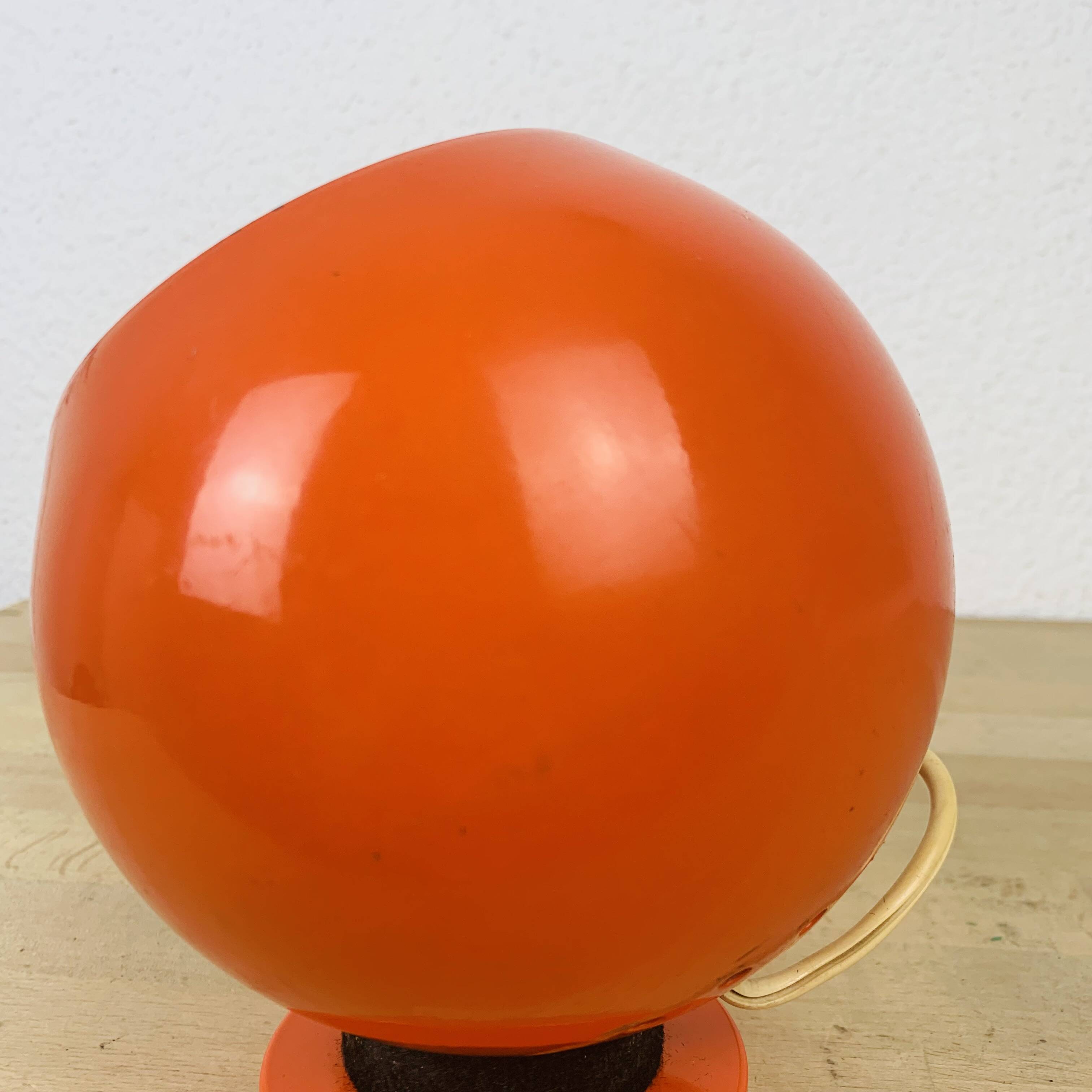 Eyeball space age orange 70's wall light