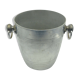 Aluminium champagne ice bucket marks Saint Eloi on the reverse