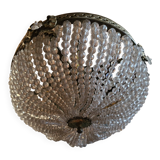 Large ceiling light Demi Montgolfière in bronze with 5 lights - 19th century period