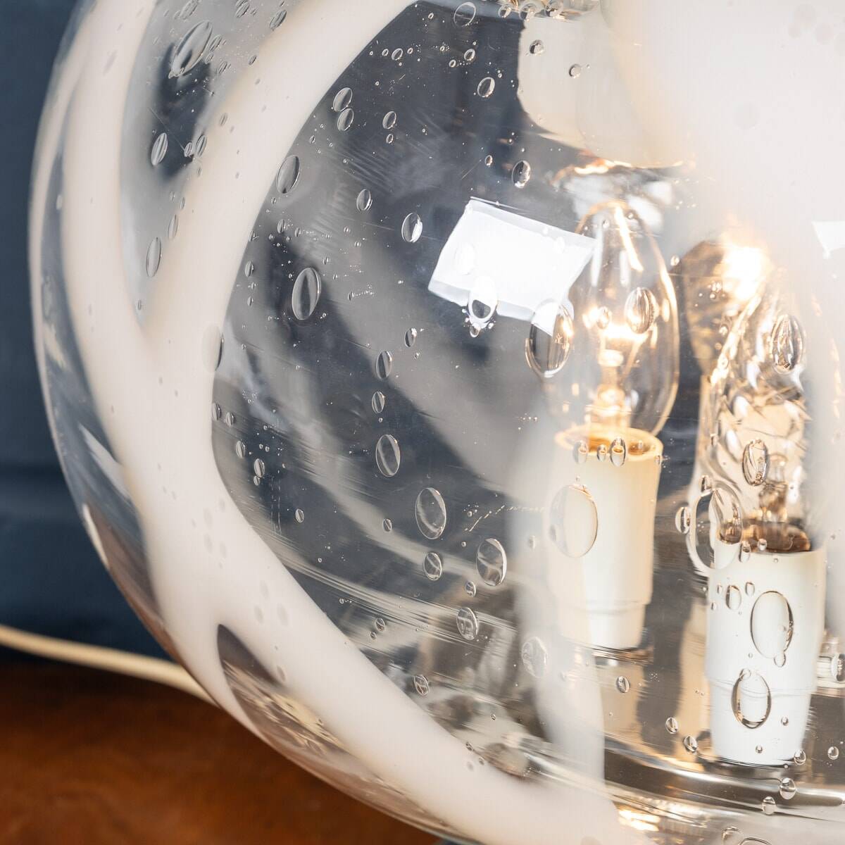 A vintage 20thc italian table lamp by carlo nason for mazzega, murano c1970