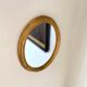 Miroir ovale doré 35 x 28 cm