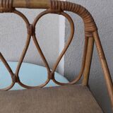 Rattan wall shelf