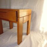 70s quality elm bedside table NF Prestige