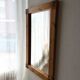Large Danish pine wall mirror 1970s