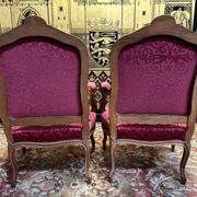 Pair of Louis XV style armchairs, 19th century