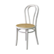 Chaise bistrot blanche cannée