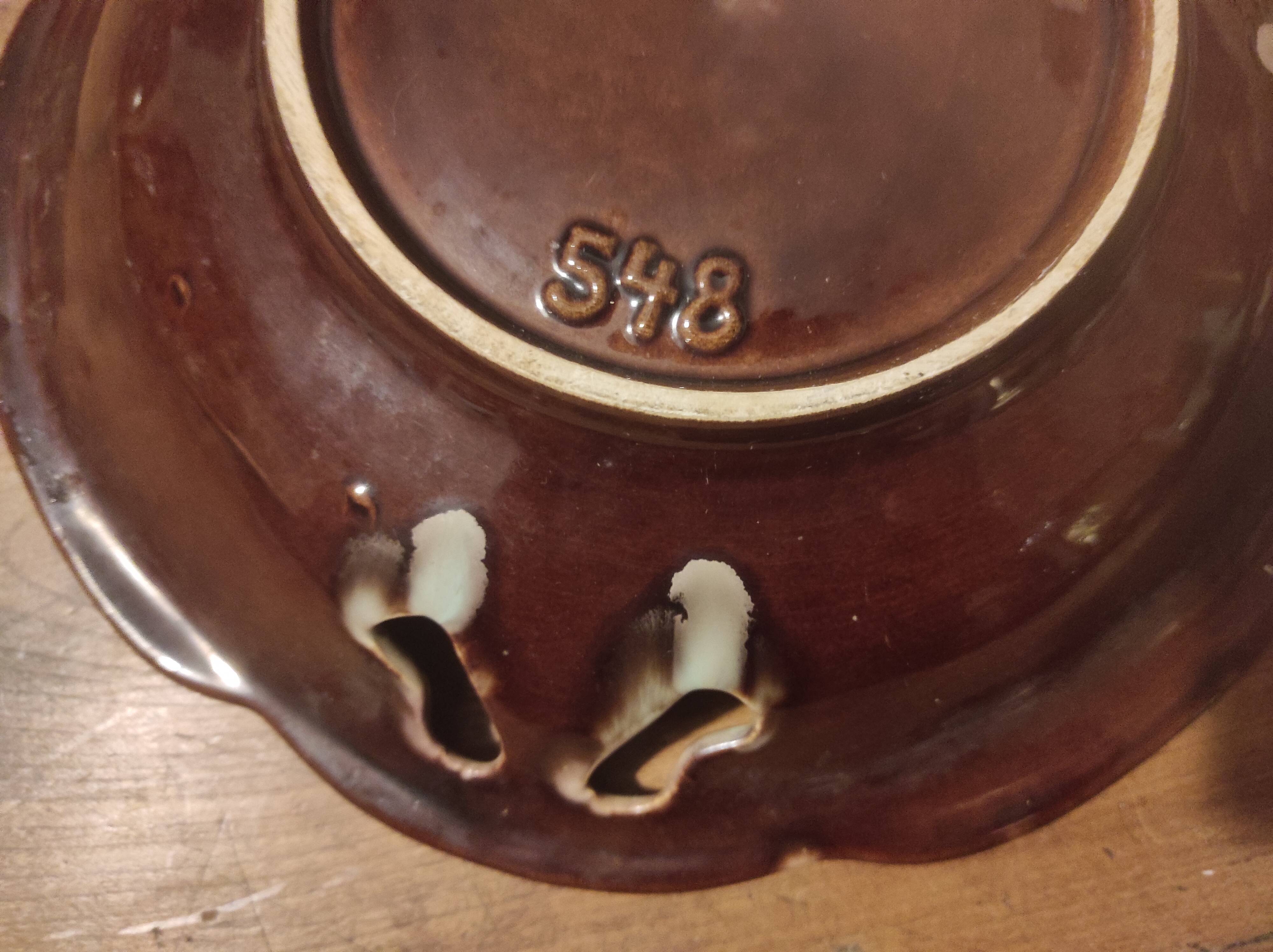 Plat céramique années 50-60