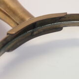 Vintage xxl brass desk magnifying glass