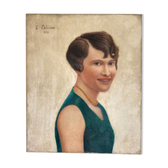 Portrait of a woman, signed Debiesse dated 1928