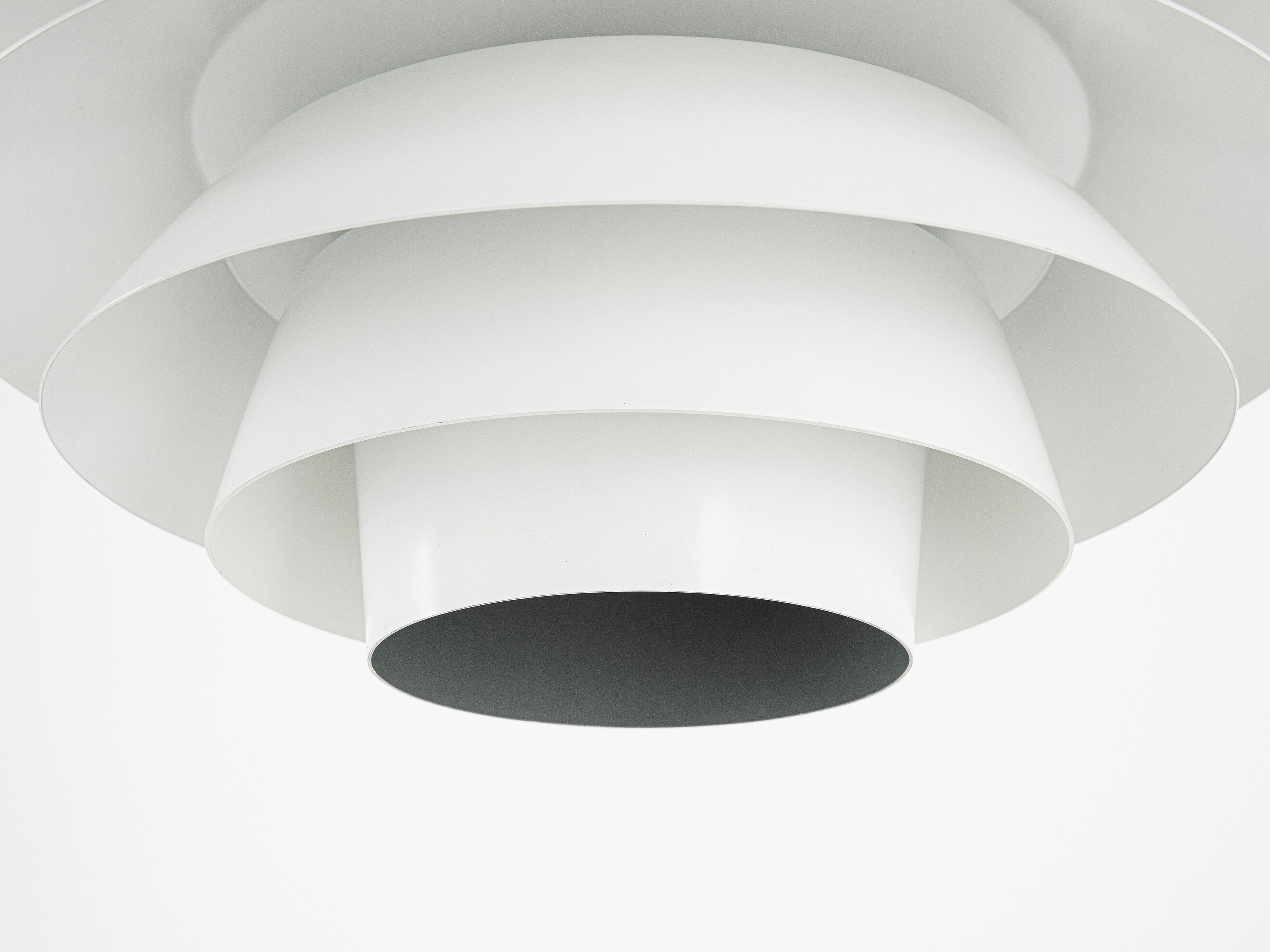 White verona lamp by svend middelboe for nordisk solar