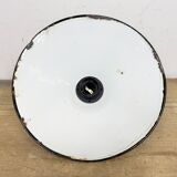 Industrial Petrol Enamel Factory Pendant Lamp, 1960s