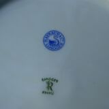 6 Flat plates in Limoges porcelain Raynaud Jumièges Vieux Rouen D24.5cm