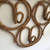 Sognot rattan coat rack 1950