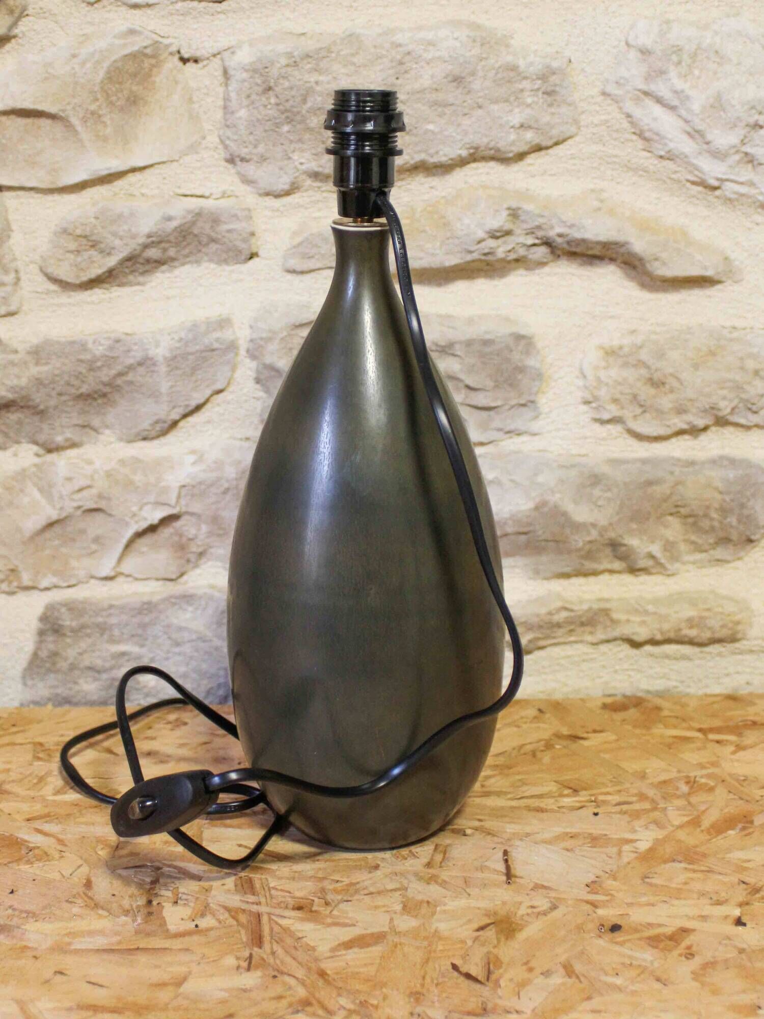Glazed ceramic lamp base by Carl-Harry Stålhane for Rörstrand.