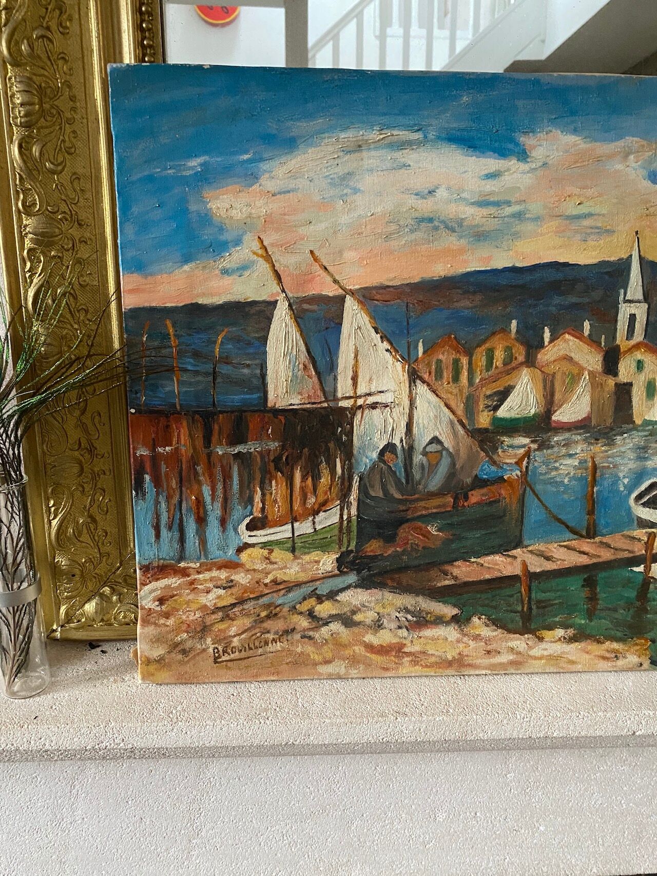 Oil on canvas from a fishing village