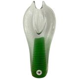 Czech Art Glass Vase, Centerpiece by Pavel Juda for Beranek Glass, 1985