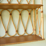 Rattan shelf