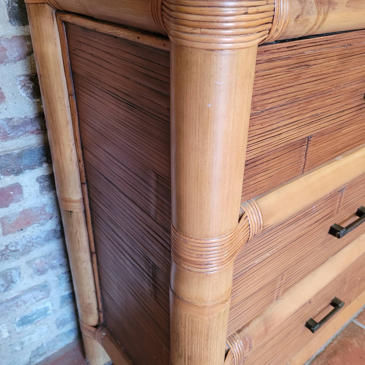 Bamboo chest of drawers